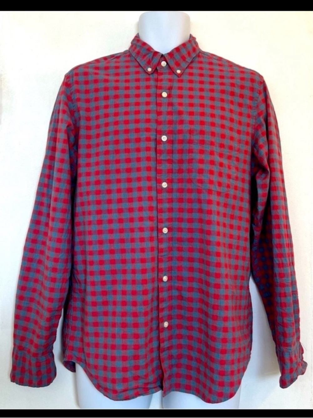 J. Crew Classic Plaid Shirt 98% Organic Cotton